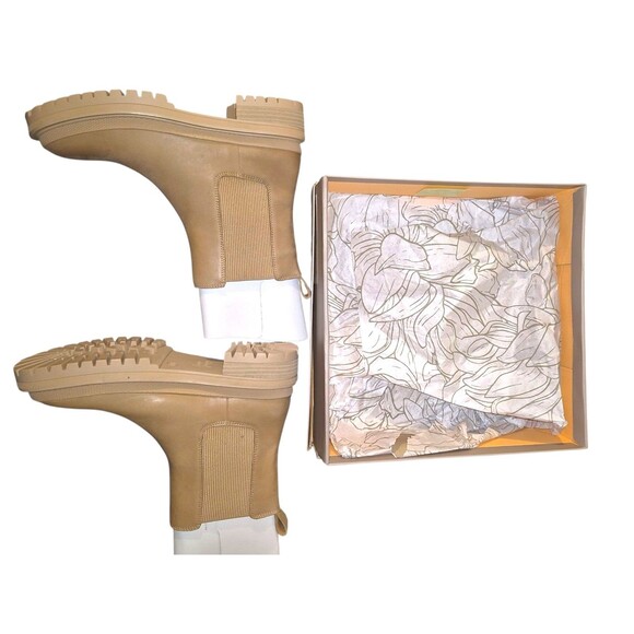 Crown Vintage cv-gianza Womens boots Leather Chelsea Minimalist Preppy 7.5M - Picture 2 of 6